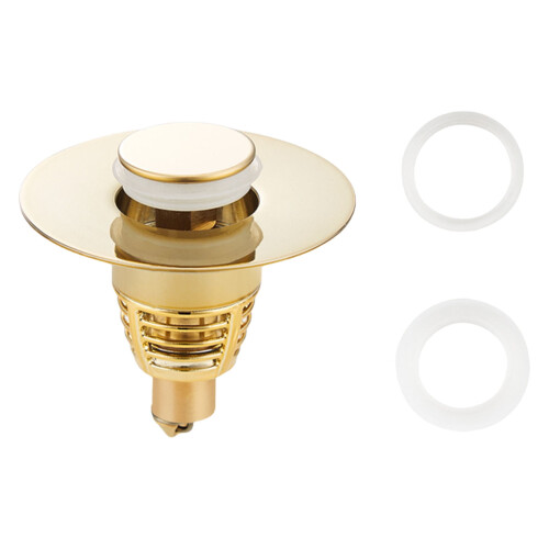 Avloppsplugg och avloppsfilter i mässing, tryckbart