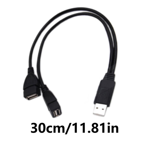 Καλώδιο διαχωριστή USB2.0 αρσενικό σε δύο θηλυκά USB, καλώδιο δεδομένων 2 θυρών USB Hub 2