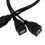Καλώδιο διαχωριστή USB2.0 αρσενικό σε δύο θηλυκά USB, καλώδιο δεδομένων 2 θυρών USB Hub 7