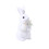 Easter Bunny Figurine Realistic Plush Fur White 1PC 2