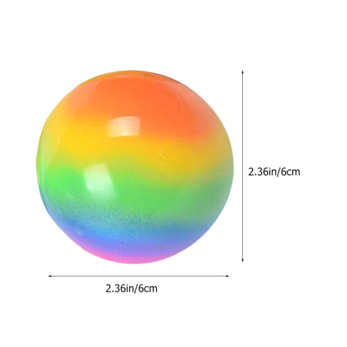 3 μπάλες στρες Rainbow από υλικό TPR για όλες τις ηλικίες 1
