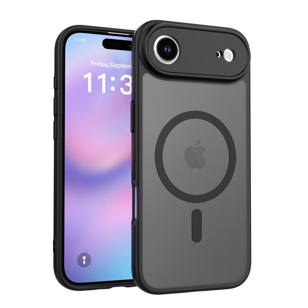 Miracase Magnetic Iphone Air Case (Compatible With Magsafe) – Slim, Translucent Matte, Military-Grade Protection For Iphone 17 Air 6.5", Black 9555307503989
