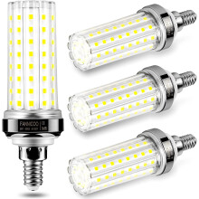 Ampoules E12, ampoules maïs 20 W (équivalent 150 W), 2 500 lumens, blanc lumière du jour froid 6 500 K, non dimmables, culot E12 (lot de 4).