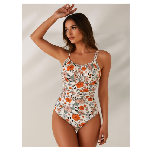 Costume intero da donna con effetto contenitivo sull'addome.