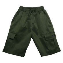 Boys Cargo Shorts, Stretch Utility Shorts with Multi-Pockets, Casual Outdoor Bottoms – Compatible with 8–9Y, Green