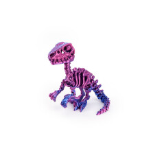 Estatueta de dinossauro Echinosaurus impressa em 3D com suporte móvel.