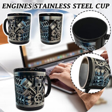 Κεραμική κούπα 15,27oz, εξατομικευμένο κύπελλο από ανοξείδωτο ατσάλι με σχεδιασμό