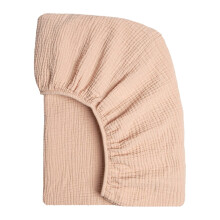 Draps-housses en coton tissé uni pour berceau (1 paquet, 132 x 71 cm), doux, respirants, hypoallergéniques, lavables en machine, compatibles avec