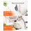 Colher de silicone para cozinhar com cabo de madeira, 33,5 cm (13,2 polegadas) 8