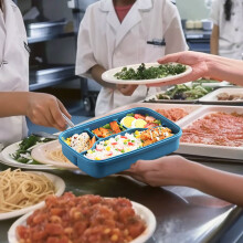 Boîte de conservation alimentaire portable en plastique, type bento, contenant à plusieurs compartiments, idéale pour les repas légers, pour