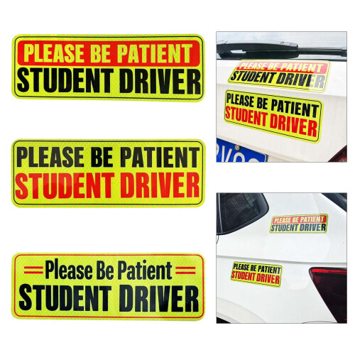 Driver Safety Warning Magnet Student Driver Bumper Sticker 1