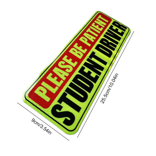 Driver Safety Warning Magnet Student Driver Bumper Sticker 2