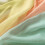 Perdea, gradient curcubeu ecran de culoare dormitor cu bandă lată, material textil, 2 buc 3