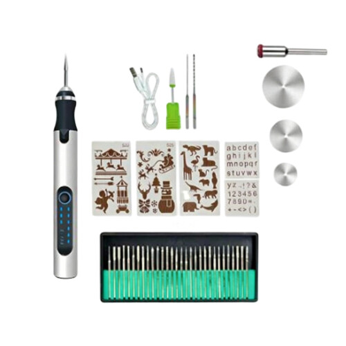 Meuleuse électrique pour stylo à graver 4" – 3 vitesses, rechargeable 1