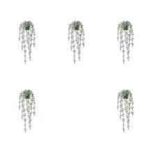 5 Pcs Artificial Hanging Plants Fake Potted Eucalyptus Hanging Plant for Wall Room Home Patio Indoor Outdoor Decor
