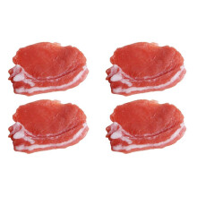 4 Pièces Séries Faux Cuit de Porc Frais Simulation Réaliste Viande Nourriture Armoires de Cuisine Décoration de Bureau Accessoires de Photographie