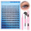 Κιτ επέκτασης βλεφαρίδων Wispy – D-Curl Natural Cluster Lashes 8-16mm με κόλλα, σφράγιση και 6