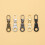 Pack de 5 tiradores de cremallera. Type1 2