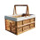 Collapsible Storage Crates with Handle, Stackable Plastic Baskets Compatible with Camping, Picnic & BBQ 2
