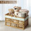 Collapsible Storage Crates with Handle, Stackable Plastic Baskets Compatible with Camping, Picnic & BBQ 7
