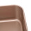 Deep Square Baking Pan, Gold Carbon Steel Cake Bread Tray, Non-Stick and Stackable 4