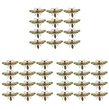 36Pcs Dragonfly Napkin Buckle Napkin Ring Alloy Green Insect Dragonfly Drip Diamond Buckle Paper Towels Napkin Holder
