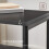 Side table, small side table, high bedside table, suitable for living room, bedroom, black 5