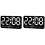 2X Digital Wall Clock, 9Inch LED Digital Clock Large Display with 12/24H,  Digits,Small Silent Wall Clock(White) 1