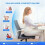 Memory Foam Office Chair Cushion Thick Non-Slip 5