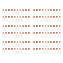 120 Pcs Vials Bottles Glass Bottle with Cork Stopper Wish Bottles, for Weddings, Creations and Decorations(10Ml )