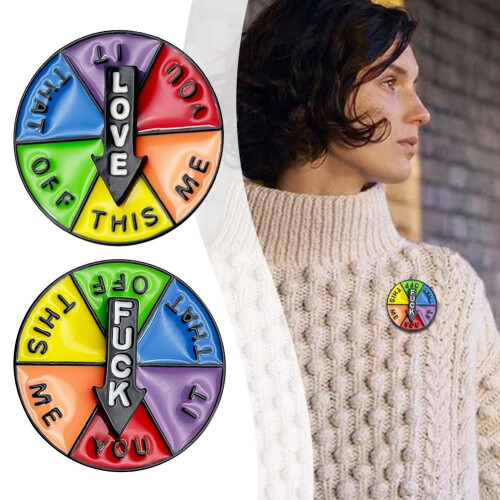 Pin's roue de la chance avec flèche rotative (1 pièce) 2