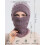 Conjunto de gorro e balaclava feminino de inverno, forrado com lã, com máscara e cachecol com pompom. 3