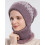 Conjunto de gorro e balaclava feminino de inverno, forrado com lã, com máscara e cachecol com pompom. 6