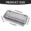 Storage Container Flatware Plastic Trays with Lid Cutlery Organizer Silverware Countertop Storage Containers Boxes Kitchen Appliances 2