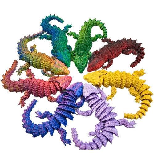 Figurine de lézard imprimée en 3D, articulée et décorative (1 pièce) 1