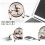 Μικρός ανεμιστήρας γραφείου USB 4/6 ιντσών, αθόρυβος μεταλλικός ανεμιστήρας, 2