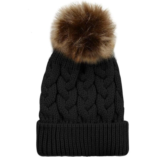 Bonnet d'hiver tricoté pour bébé, chaud et confortable (1 pièce) 1