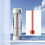 Αδιάβροχο αναλογικό θερμόμετρο ψυγείου -40F έως 80F, μεγάλο καντράν, ακριβές και 5