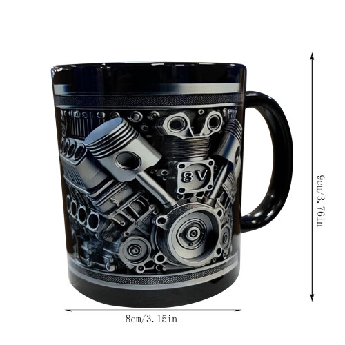 Κεραμική κούπα 15,27oz, εξατομικευμένο κύπελλο από ανοξείδωτο ατσάλι με σχεδιασμό 2