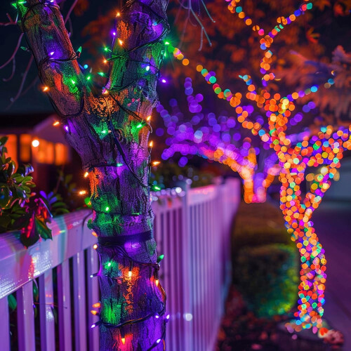 Halloween Mini Ljusslinga 200LED 65FT Vattentät 2