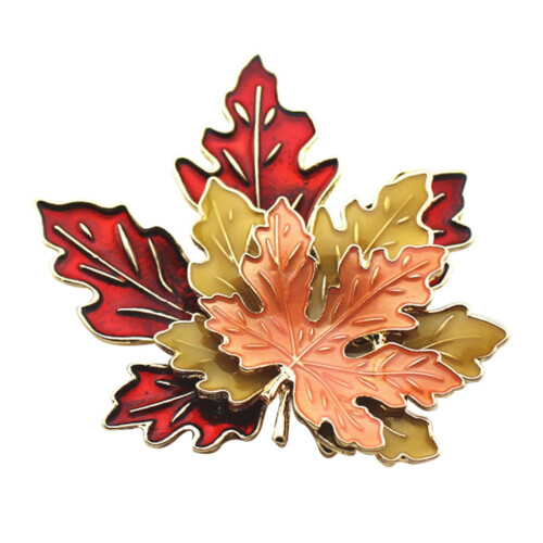 Καρφίτσα Maple Leaf από κράμα αλουμινίου, κομψό Unisex αξεσουάρ 2
