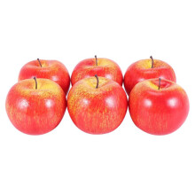 36 Stueck Dekorativer Kuenstlicher Apfel Kunststoff Obst Imitation Hause Dekoration - Rot