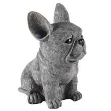 2X Statue Garden Decoration Dog Resin Decoration Dachshund & French Bulldog Sculpture Home Ornaments 17X12X11CM