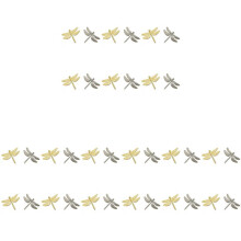18PCS Dragonfly Napkin Ring Silver DIY Hotel Wedding Banquet Table Display Metal Napkin Buckle Christmas Decoration