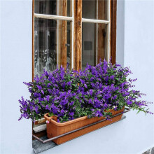 20 Bundles Artificial Flowers-Lavender Flowers, Outdoor UV Resistant Fake Flowers, No Fade Faux Plastic Flowers, C