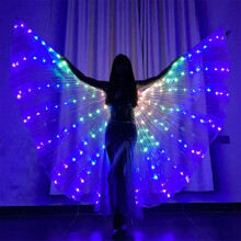 Glow LED Flügel-Kostüm für Erwachsene, 3 Meter Mehrfarben-Polyester