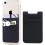 Selbstklebender Kartenhalter für Handy Lycra schwarz 2