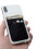 Selbstklebender Kartenhalter für Handy Lycra schwarz 8