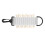10 Tees Golf Tee Holder with Hook, Nylon Storage Bag, White 2