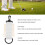 10 Tees Golf Tee Holder with Hook, Nylon Storage Bag, White 4